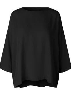 Masai Damen Bluse in schwarz - Ausschnitt: Rundhals