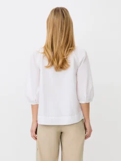 Masai Damen Bluse in weiß - Ausschnitt: Rundhals