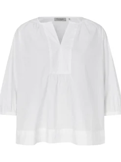 Masai Damen Bluse in weiß - Ausschnitt: Rundhals