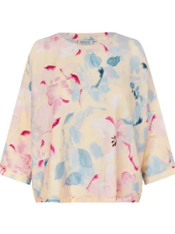 Masai Damen Blusenshirt in rosa mehrfarbig