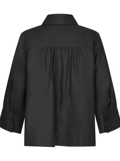 Masai Damen Hemdbluse in schwarz - Ärmel: 3/4 Arm