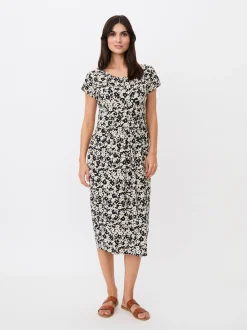 Masai Damen Jerseykleid in schwarz mehrfarbig