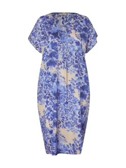 Masai Damen Kleid in blau mehrfarbig - Ärmel: kurzarm