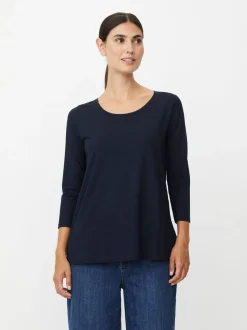Masai Damen Langarmshirt in marine - Ärmel: 3/4 Arm
