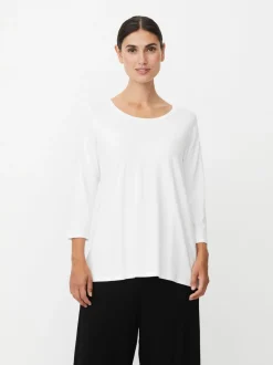 Masai Damen Langarmshirt in weiß - Ausschnitt: Rundhals