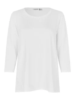 Masai Damen Langarmshirt in weiß - Ausschnitt: Rundhals