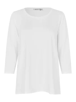 Masai Damen Langarmshirt in weiß - Ausschnitt: Rundhals