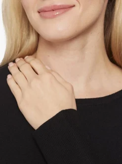 Masai Damen Langarm-Strickpullover in schwarz