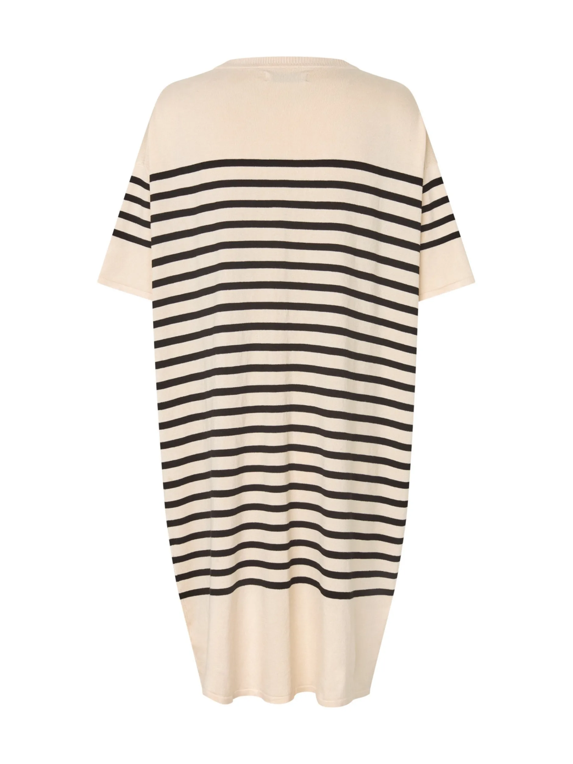 Masai Damen Midikleid in schwarz beige - Länge: midi