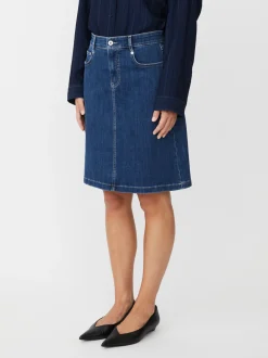 Masai Damen Midirock in denim