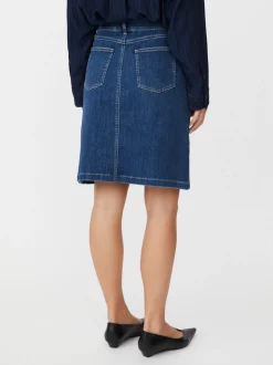 Masai Damen Midirock in denim