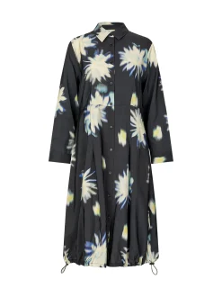 Masai Damen Shirtkleid in grün - Länge: lang