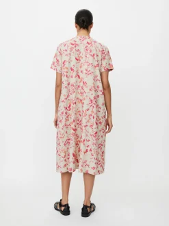 Masai Damen Sommerkleid in rosa pink - Länge: lang
