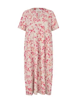 Masai Damen Sommerkleid in rosa pink - Länge: lang