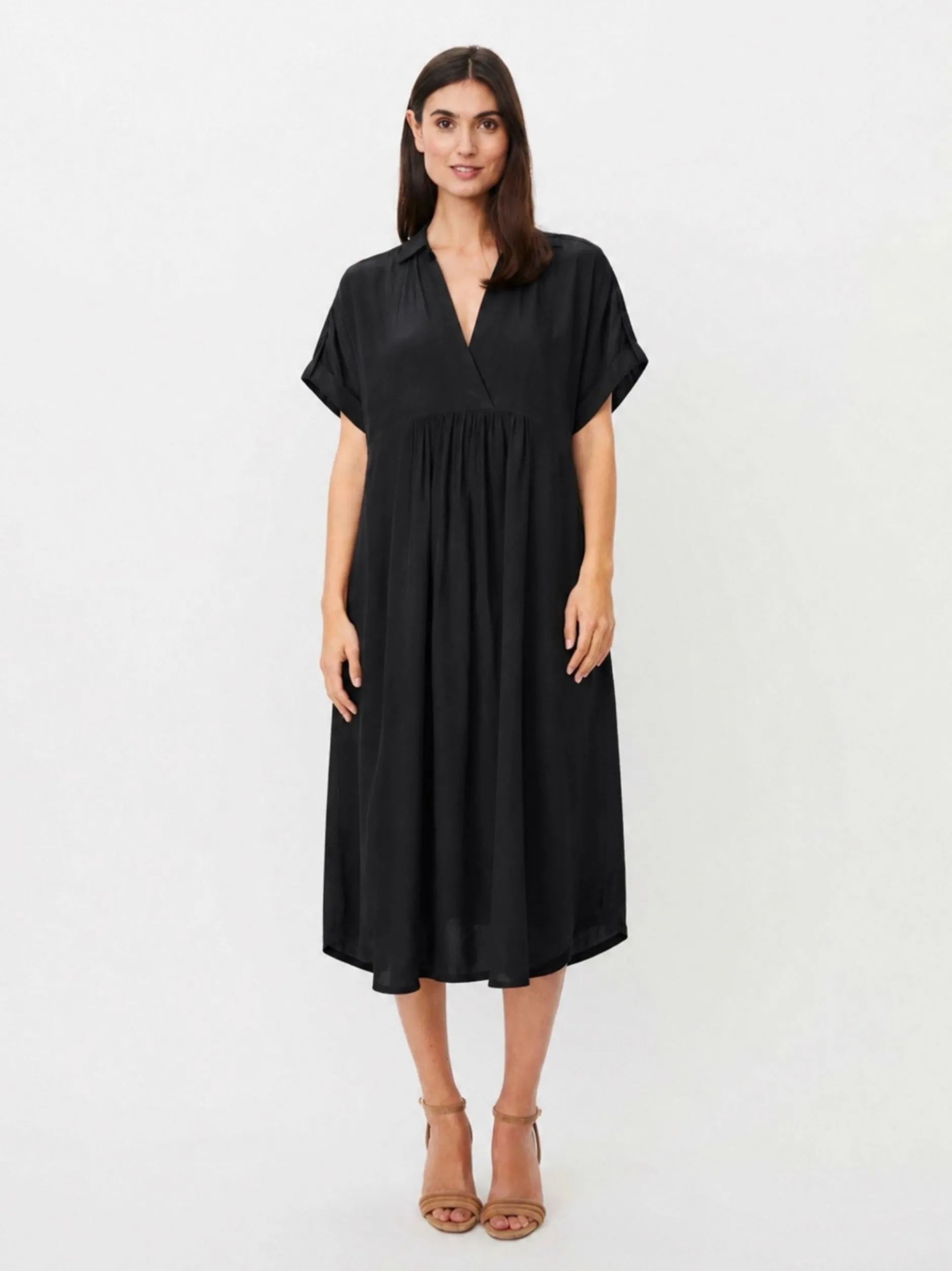 Masai Damen Sommerkleid in schwarz - Länge: lang