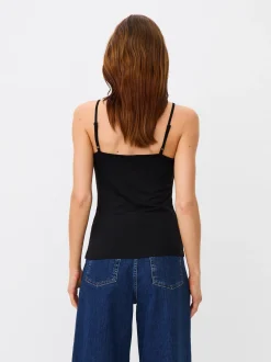 Masai Damen Top in schwarz - Ausschnitt: Rundhals