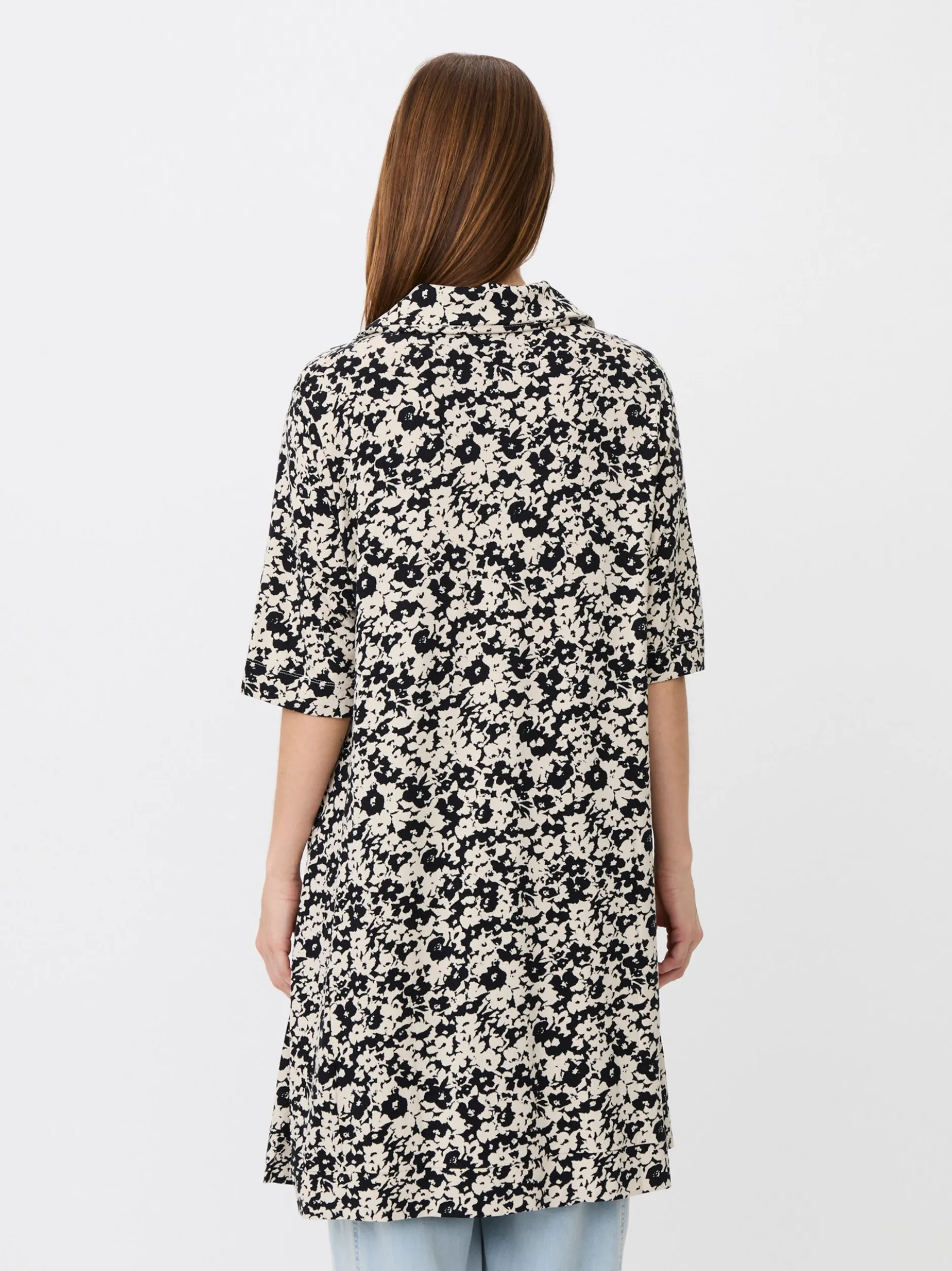 Masai Damen Tunika in schwarz beige - Länge: kurz