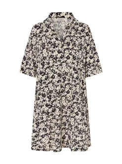 Masai Damen Tunika in schwarz beige - Länge: kurz