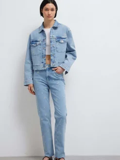 Mavi Damen Jeansjacke - Maren in light stone