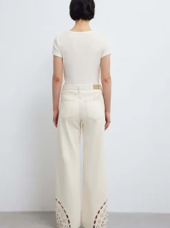 Mavi Damen Jeans - Malibu in ecru