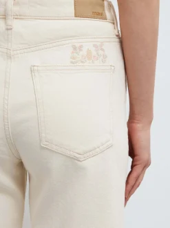 Mavi Damen Jeans - Malibu in ecru