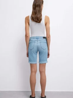 Mavi Damen Jeansshorts - Alexis in light stone