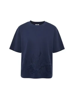 Mavi Damen T-Shirt in marine - Ausschnitt: Rundhals