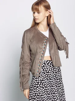 Maze Damen Jacke in grau