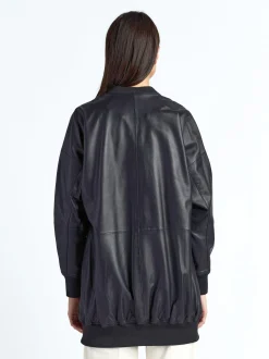 Maze Damen Lederblouson in schwarz