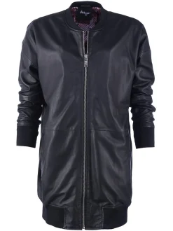 Maze Damen Lederblouson in schwarz