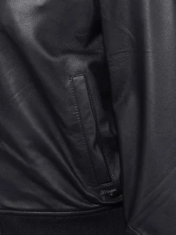 Maze Damen Lederblouson in schwarz