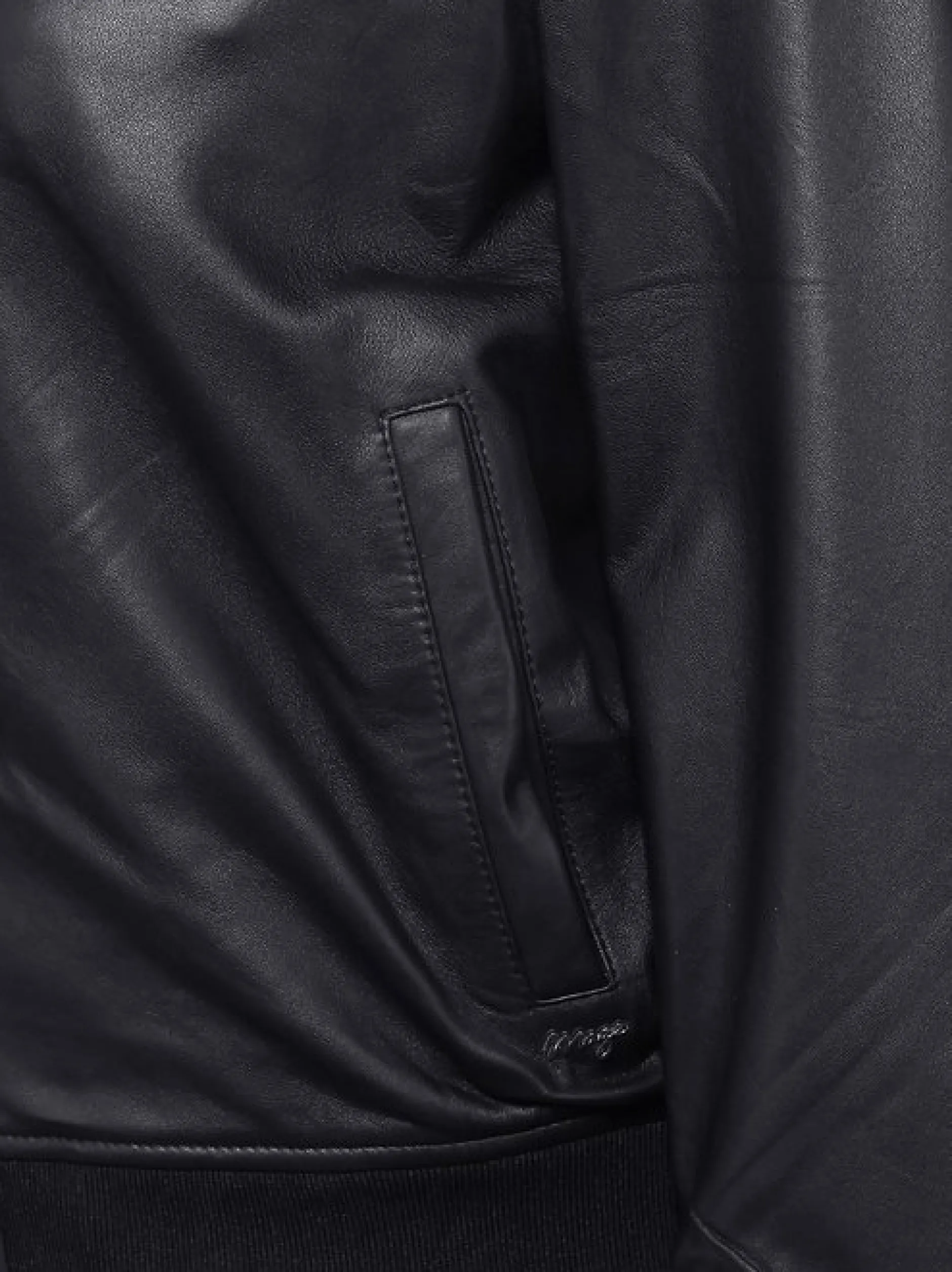 Maze Damen Lederblouson in schwarz