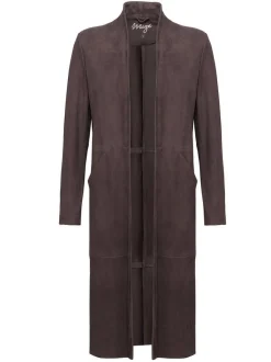 Maze Damen Ledercardigan in braun