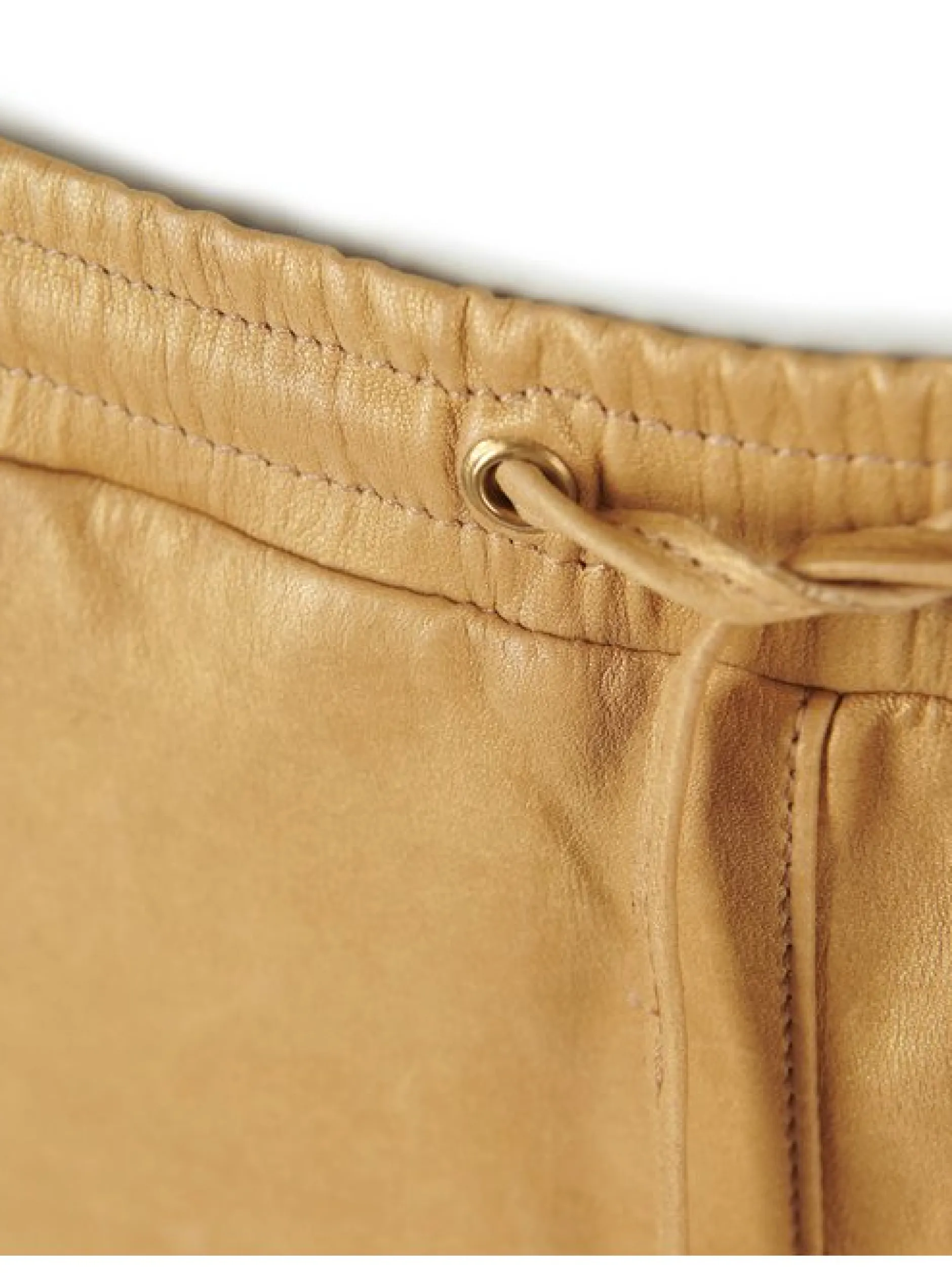 Maze Damen Lederhose in beige