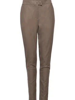Maze Damen Lederhose in taupe