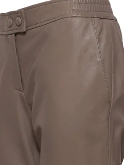 Maze Damen Lederhose in taupe