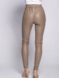Maze Damen Lederhose in taupe