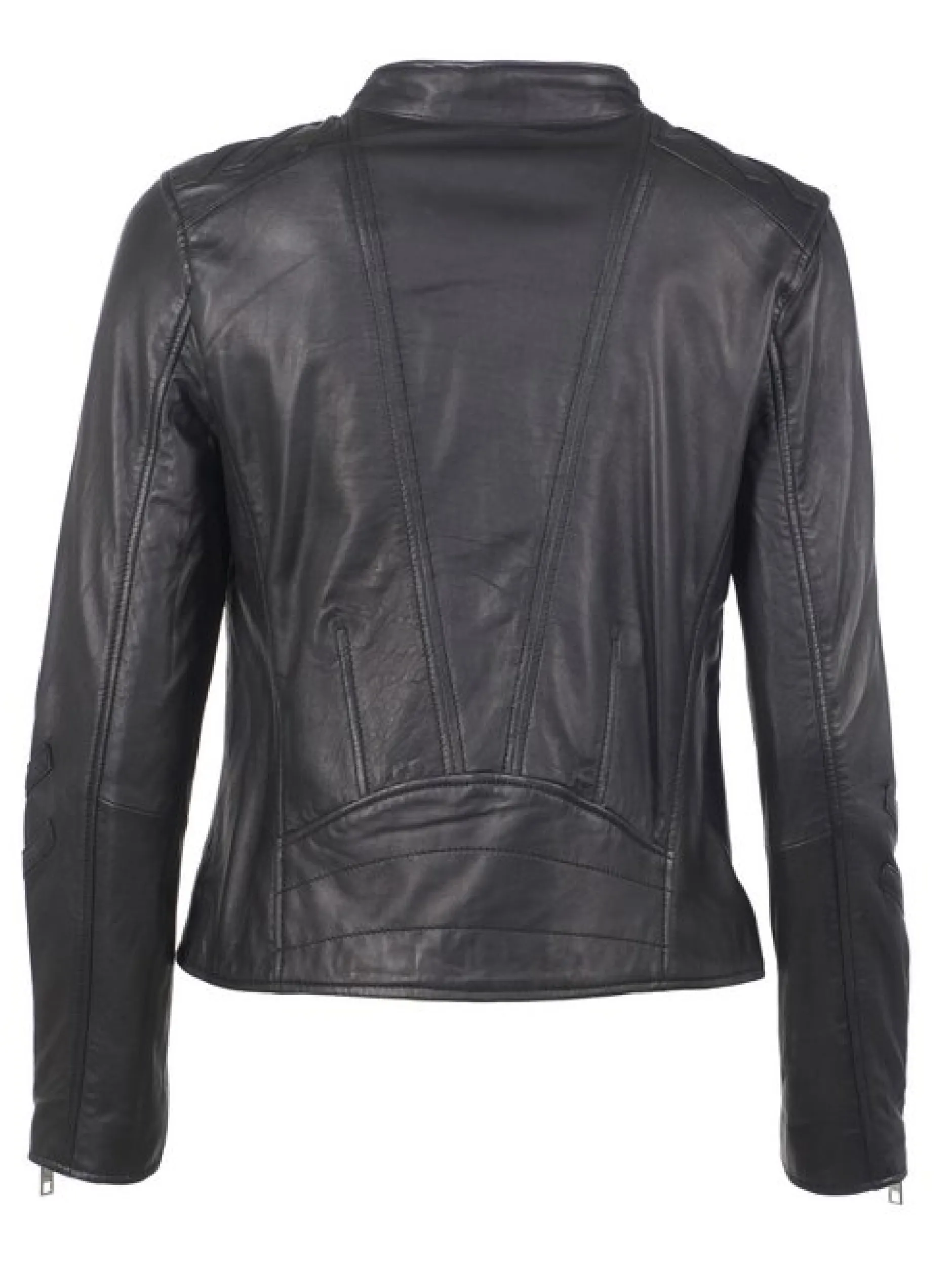 Maze Damen Lederjacke in blau