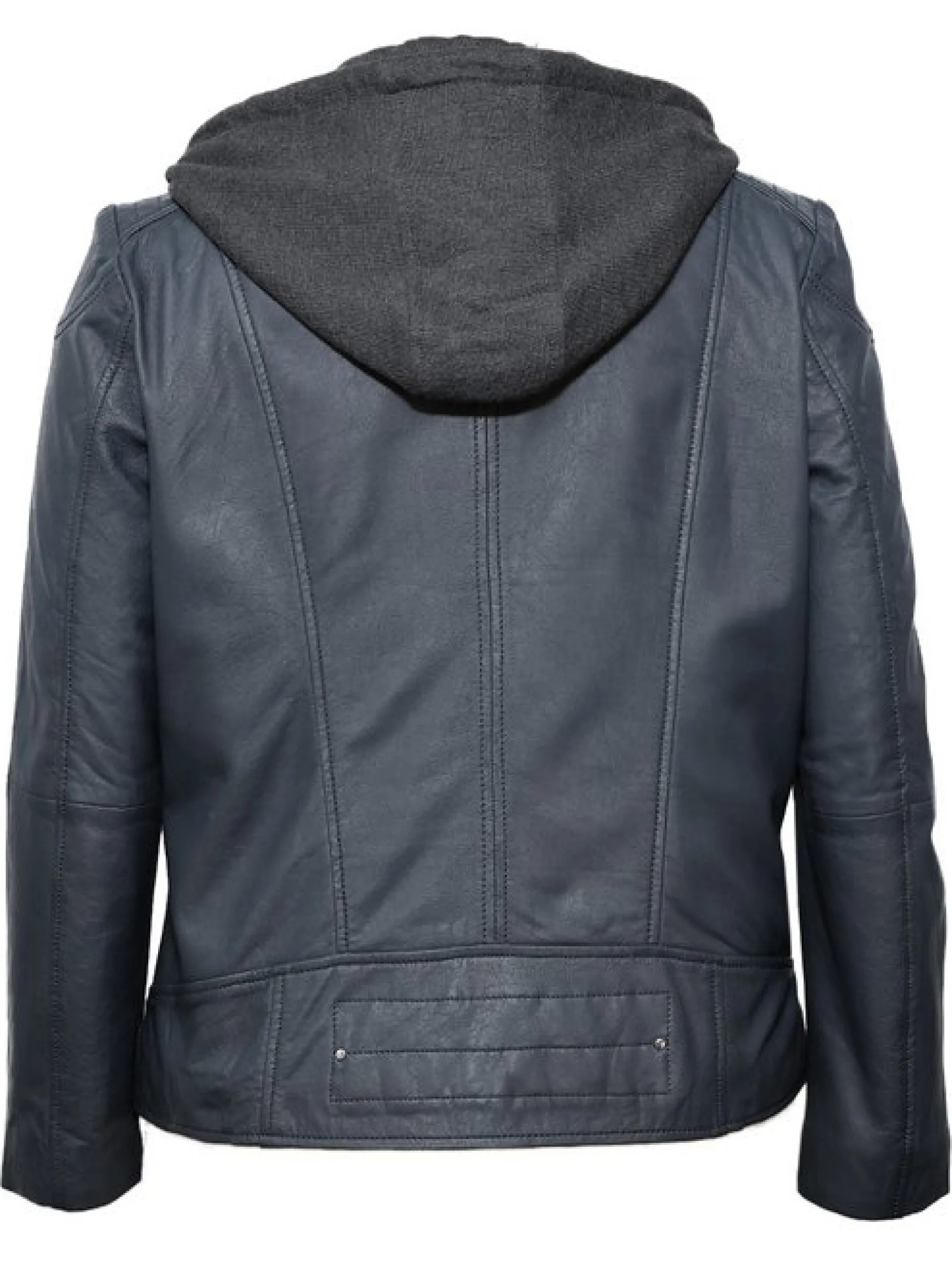 Maze Damen Lederjacke in blau