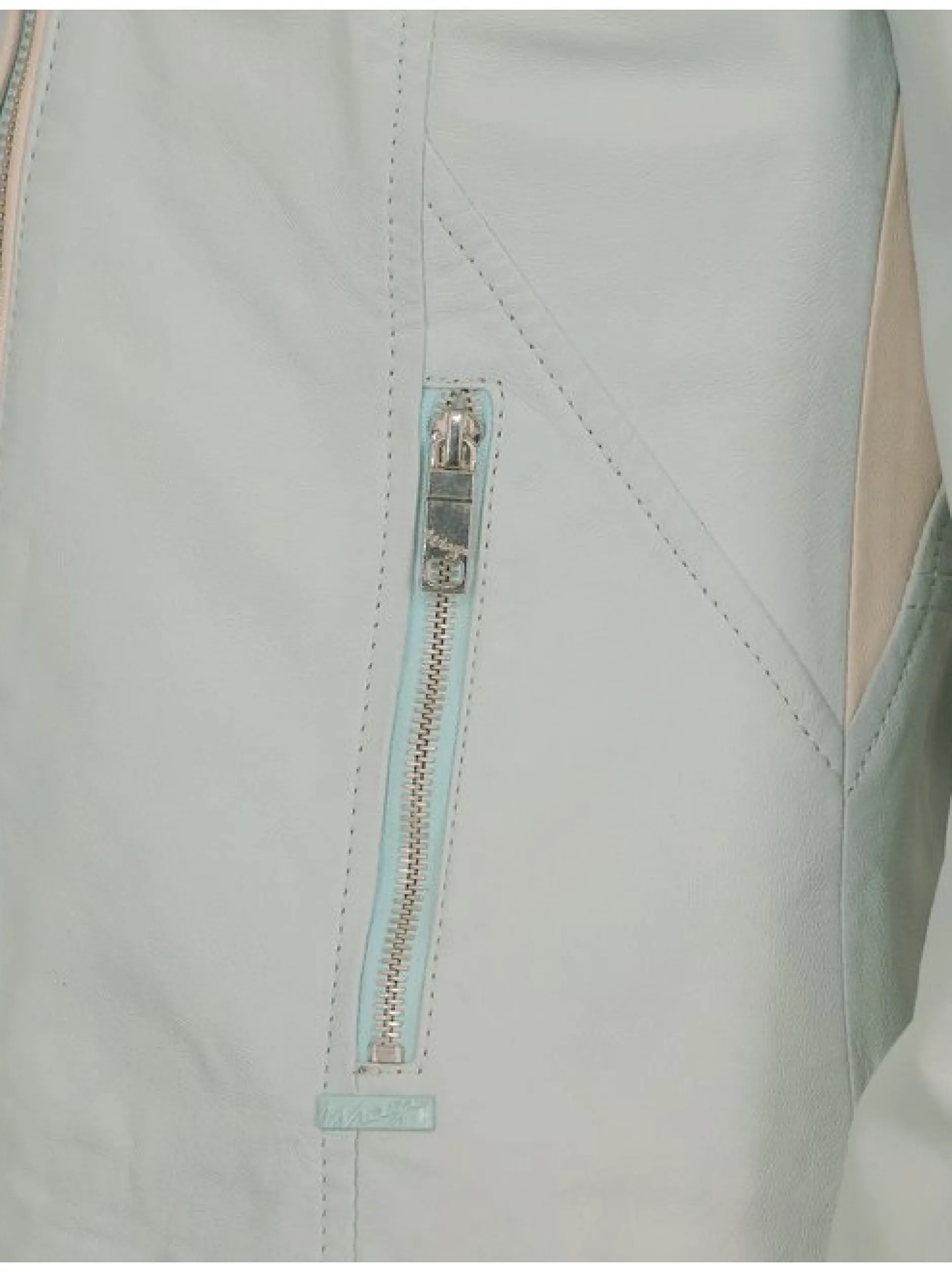 Maze Damen Lederjacke in blau
