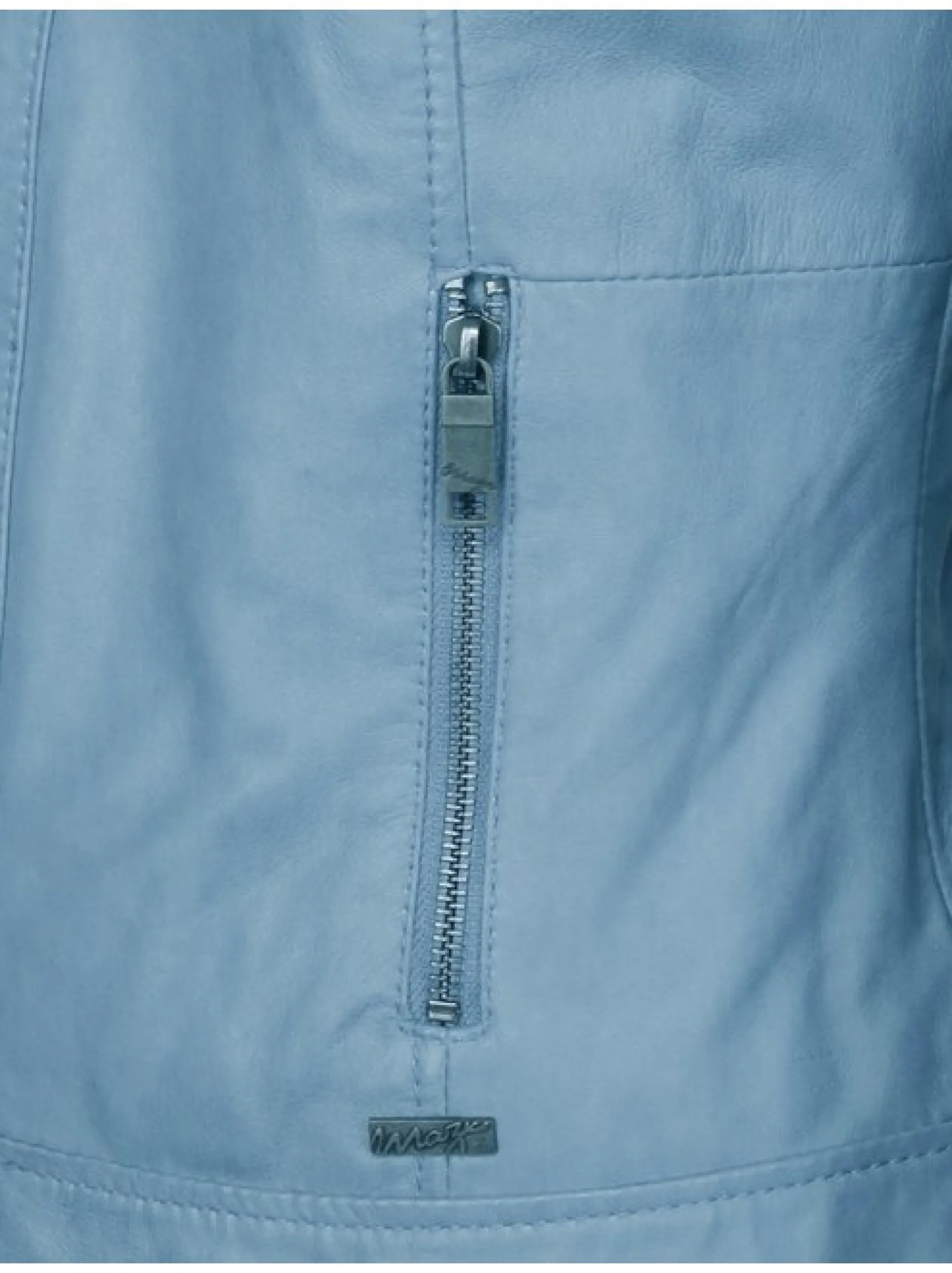 Maze Damen Lederjacke in blau