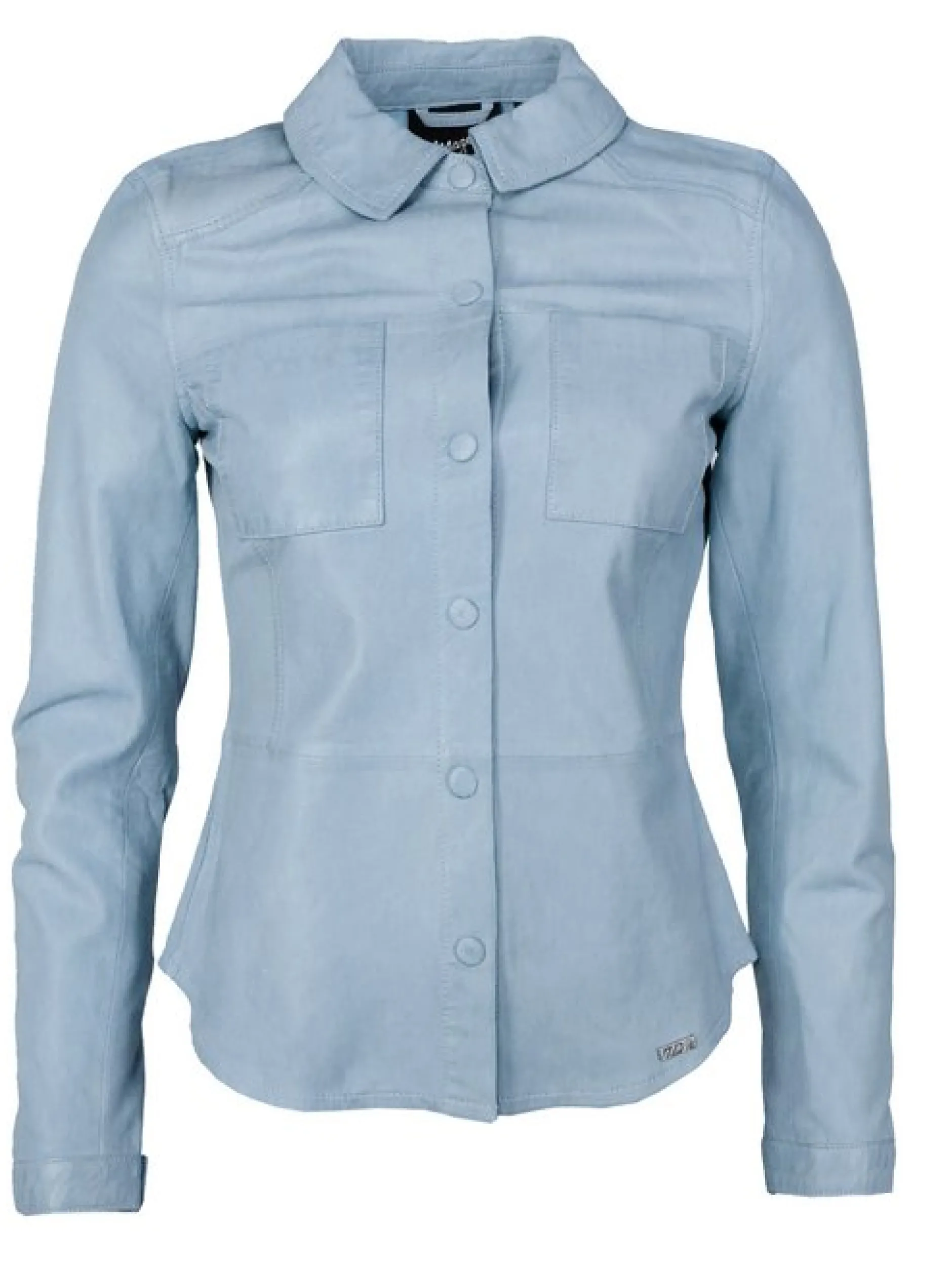 Maze Damen Lederjacke in blau