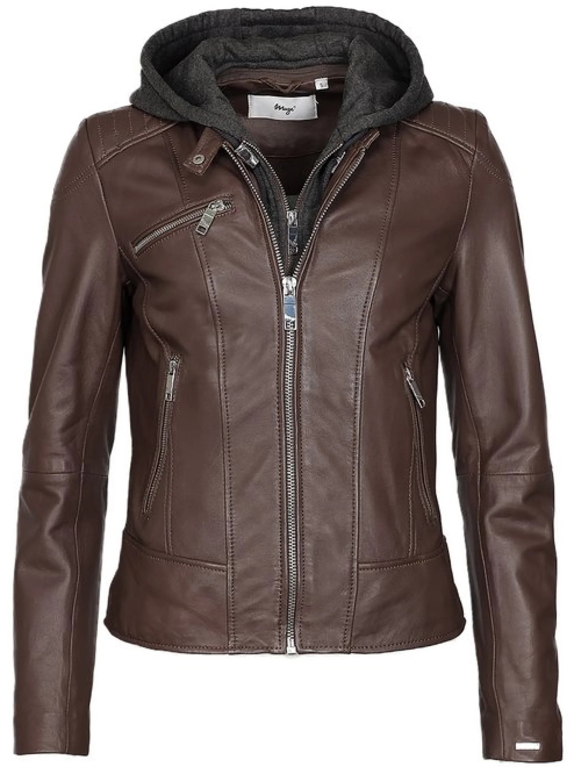 Maze Damen Lederjacke in braun