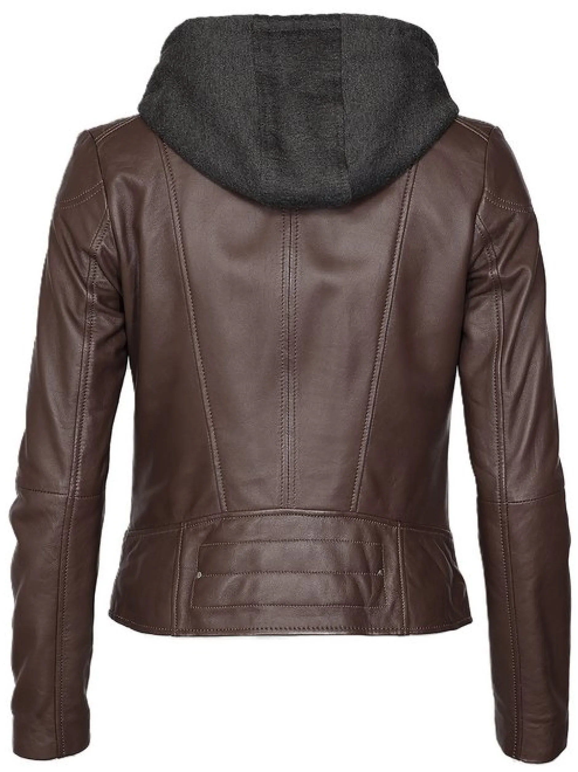 Maze Damen Lederjacke in braun