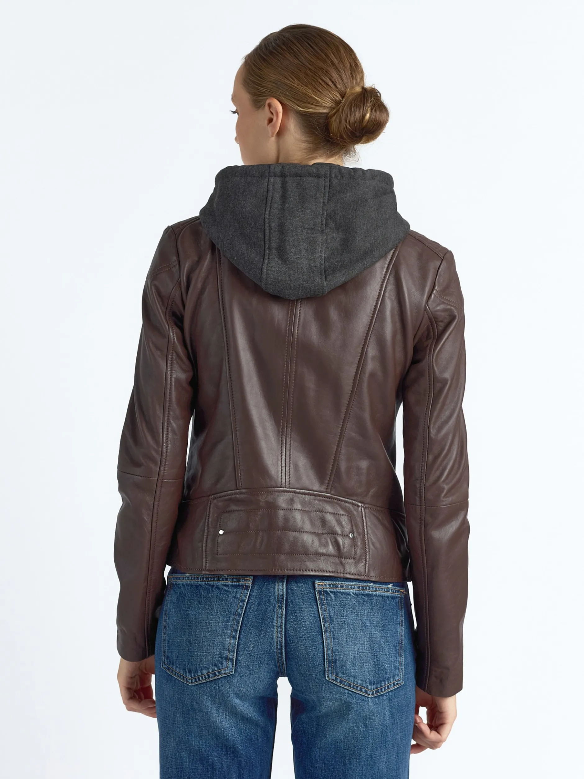 Maze Damen Lederjacke in braun