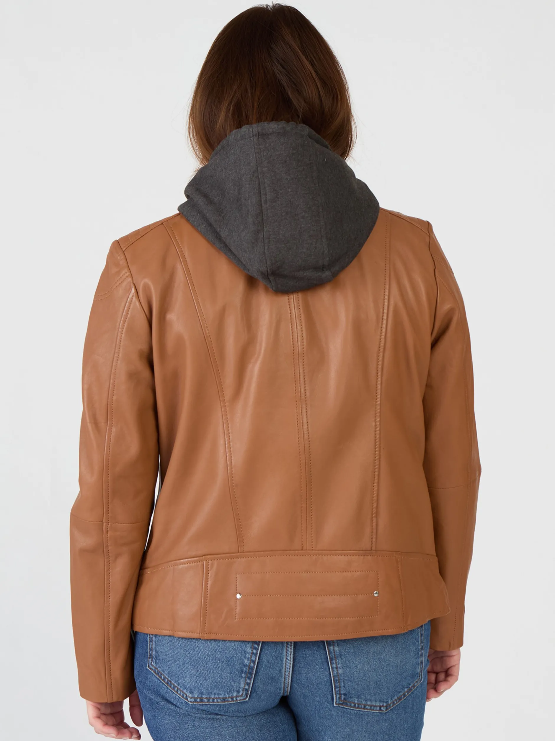 Maze Damen Lederjacke in cognac