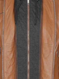 Maze Damen Lederjacke in cognac