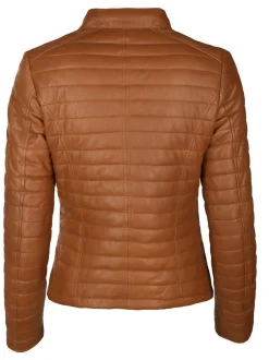 Maze Damen Lederjacke in cognac