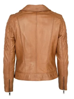 Maze Damen Lederjacke in cognac
