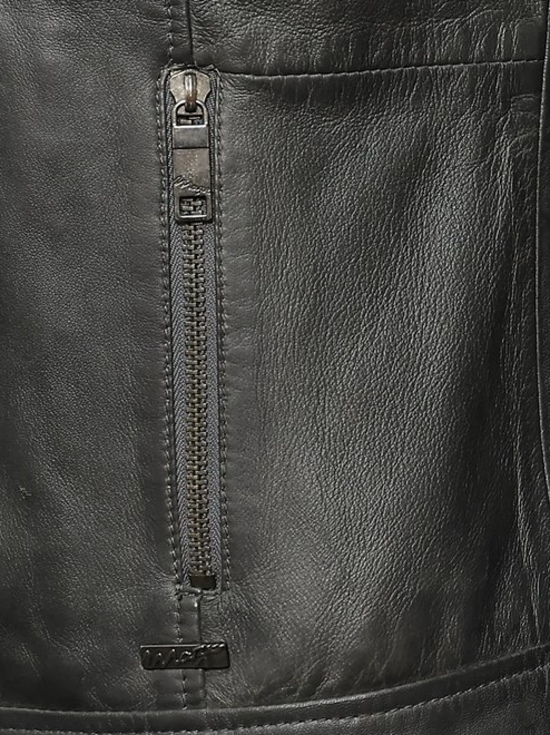 Maze Damen Lederjacke in grau